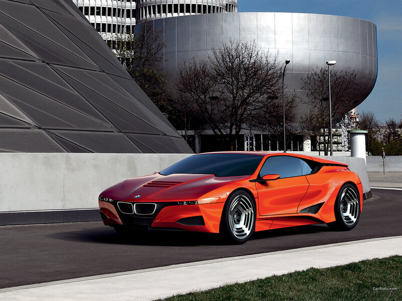 Orange Concept Car — Modern, Afternoon, Photograph