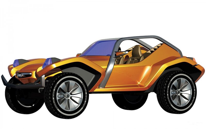 Orange Concept Car — Modern, Digital Art, Wheels