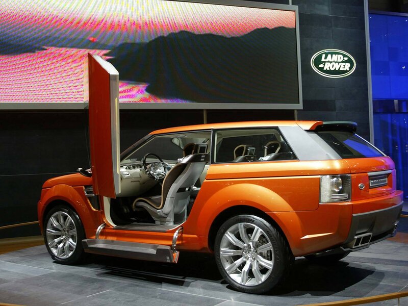 Orange Concept Car — Modern, Photograph, Car Door, Screen