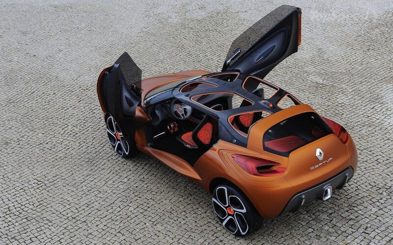 Orange Concept Car — Modern, Photograph, Car Door