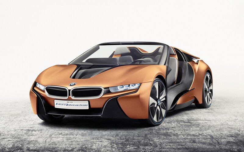 Orange Concept Car — Modern, Photograph, Open Door