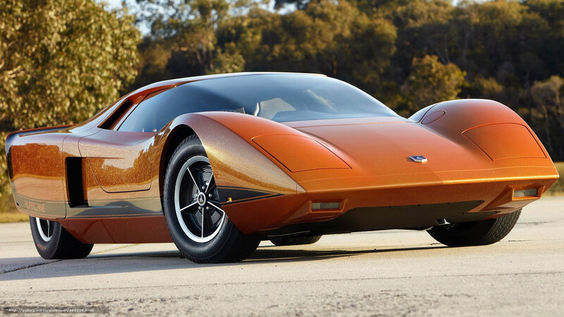 Orange Concept Car — Serene, Afternoon