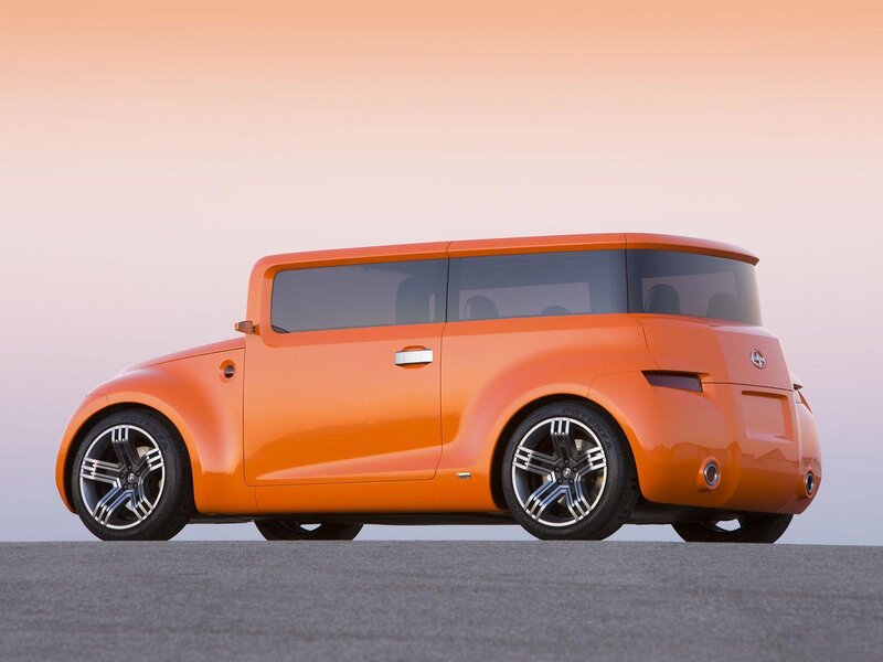 Orange Concept Car — Serene, Sunset, Photograph