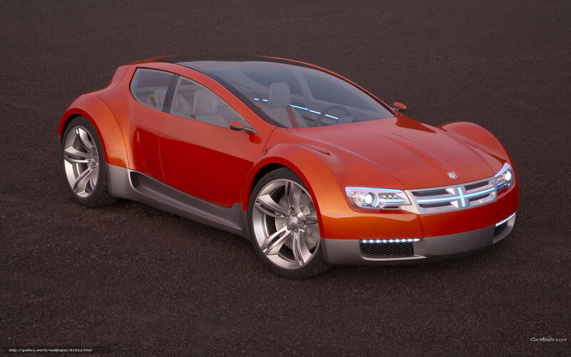 Orange concept car