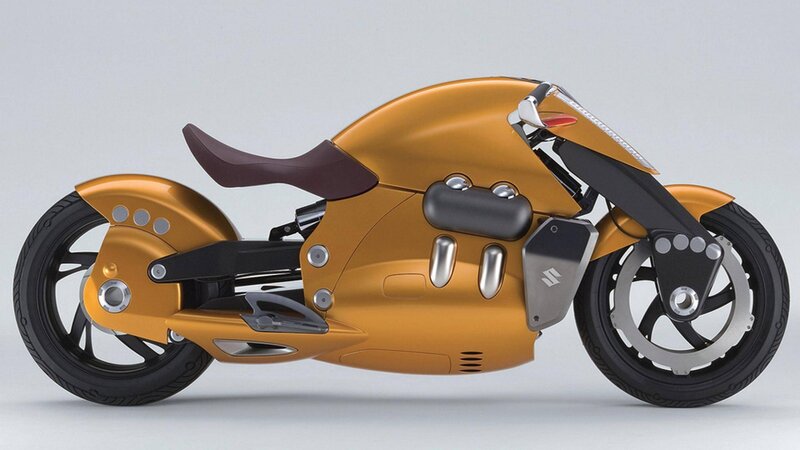 Orange Concept Motorcycle — Gold