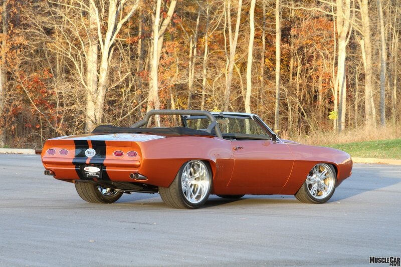 Orange Convertible Car — Calm, Autumn