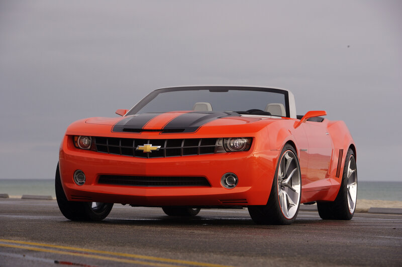 Orange Convertible Car — Calm, Photograph