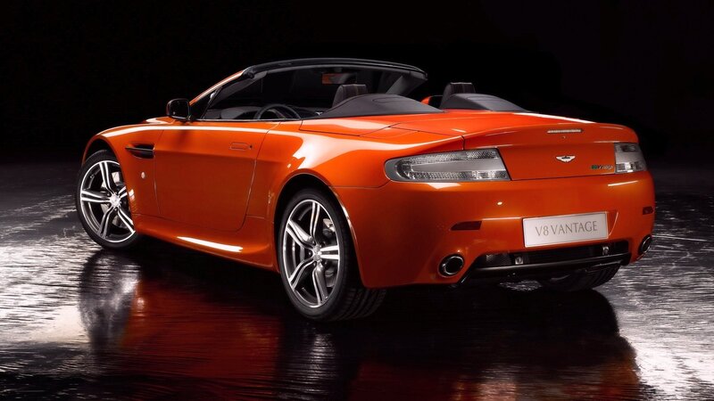 Orange Convertible Car — Dramatic, Photograph, Road