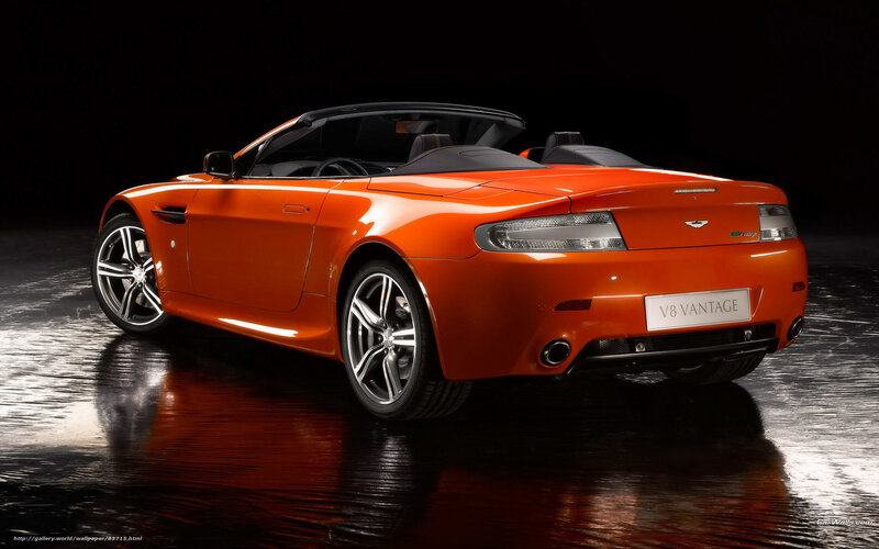 Orange Convertible Car — Dramatic, Photograph