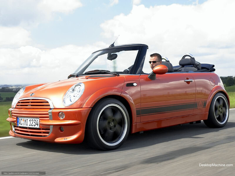 Orange Convertible Car — Dynamic, Afternoon