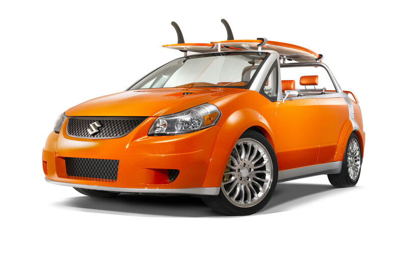 Orange Convertible Car — Neutral