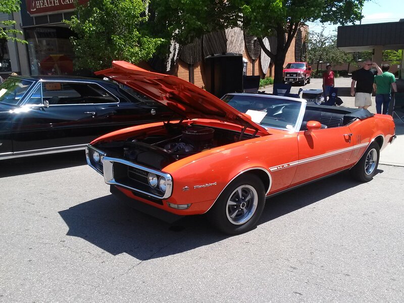 Orange Convertible Car — Outdoor, Afternoon