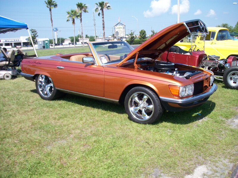 Orange Convertible Car — Outdoor