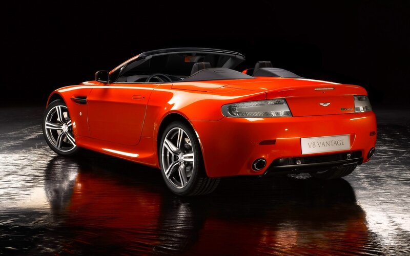 Orange Convertible Car — Red, Dramatic, Photograph