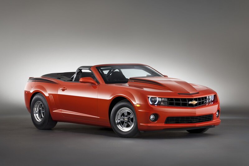 Orange Convertible Car — Red