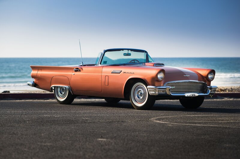 Orange Convertible Car — Serene, Afternoon