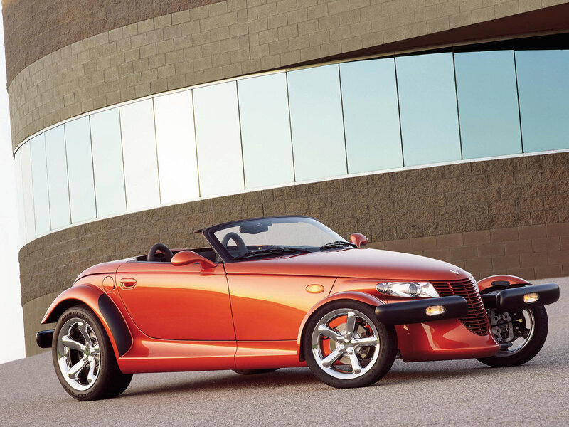 Orange convertible sports car