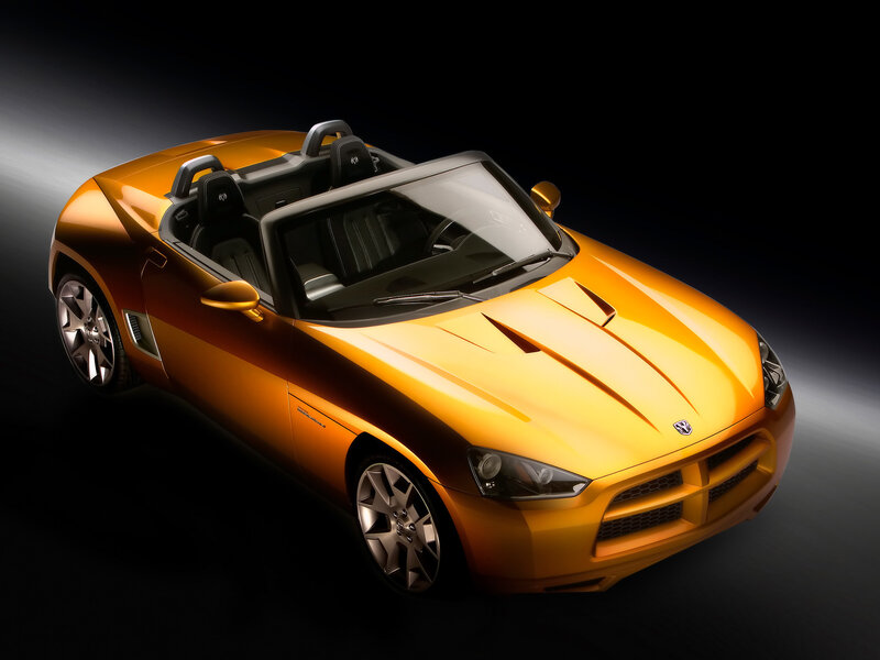 Orange convertible sports car