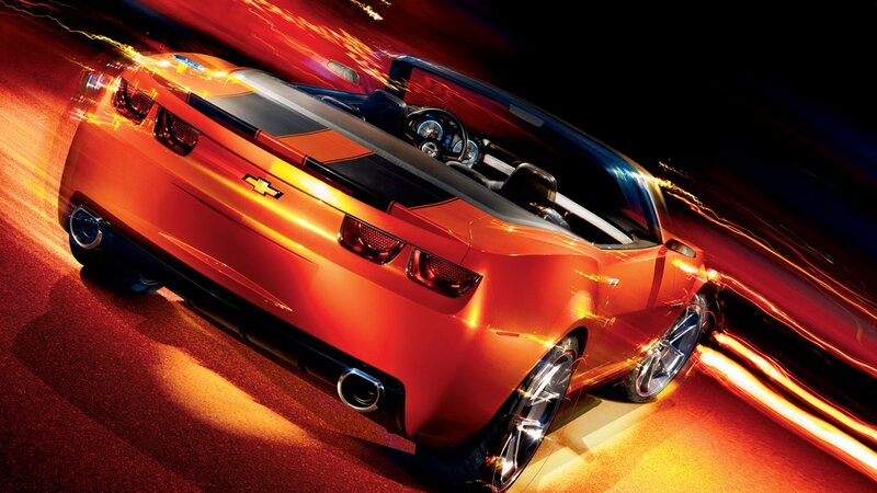 Orange convertible sports car