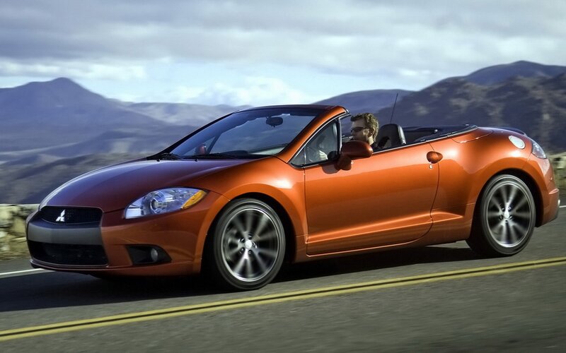 orange convertible sports car