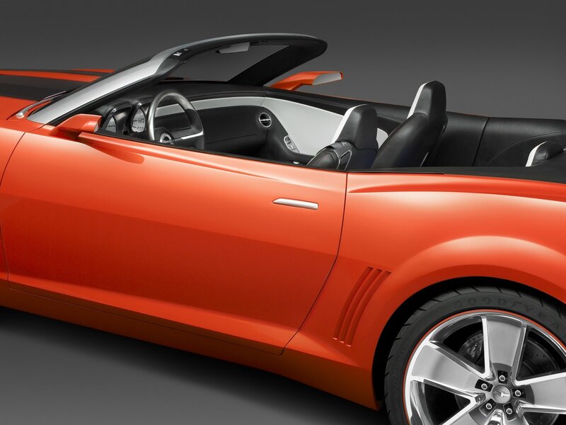 Orange convertible sports car