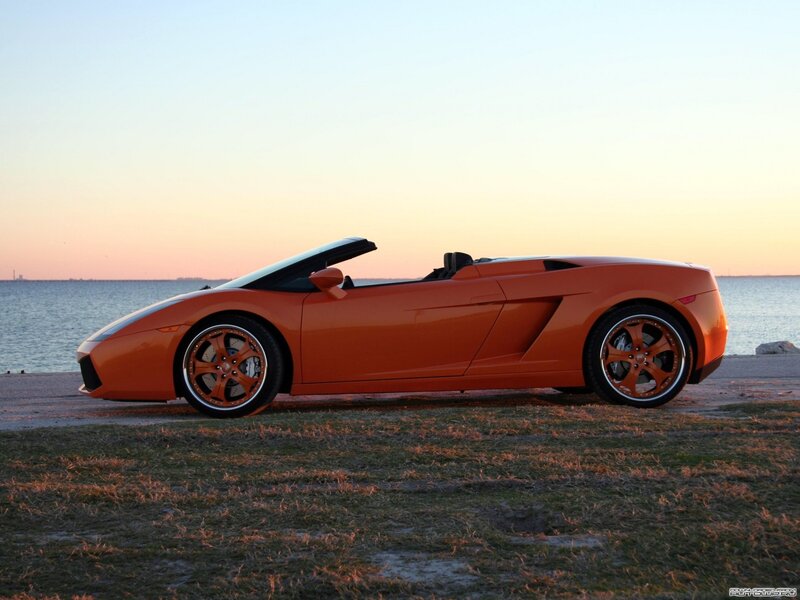 Orange Convertible Sports Car — Serene