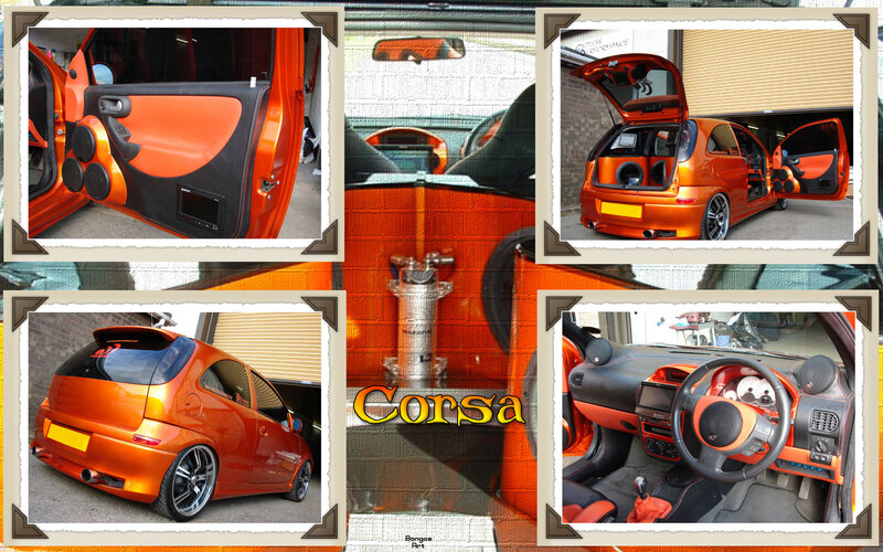 Orange Corsa Car
