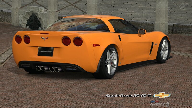 Orange Corvette Car — Calm, 3d Render
