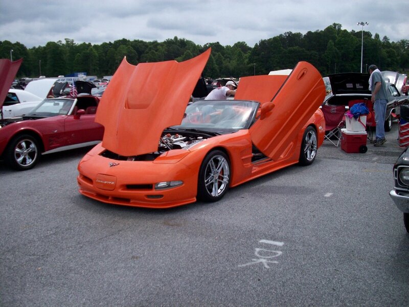 Orange Corvette Car — Outdoor