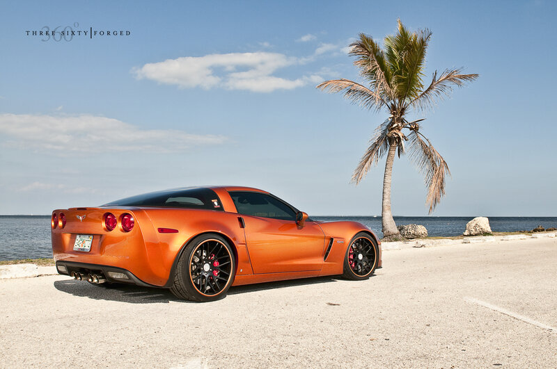 Orange Corvette Car — Serene, Afternoon, Photograph