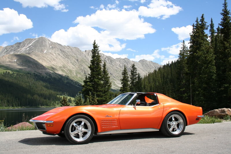 Orange Corvette Car — Serene, Afternoon