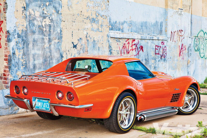 Orange Corvette Car — Urban