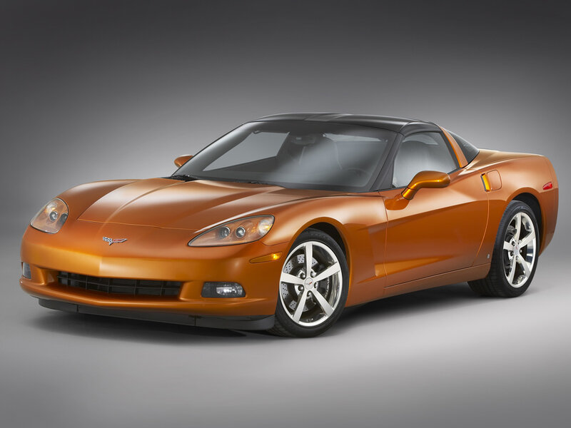 Orange Corvette Sports Car — Neutral