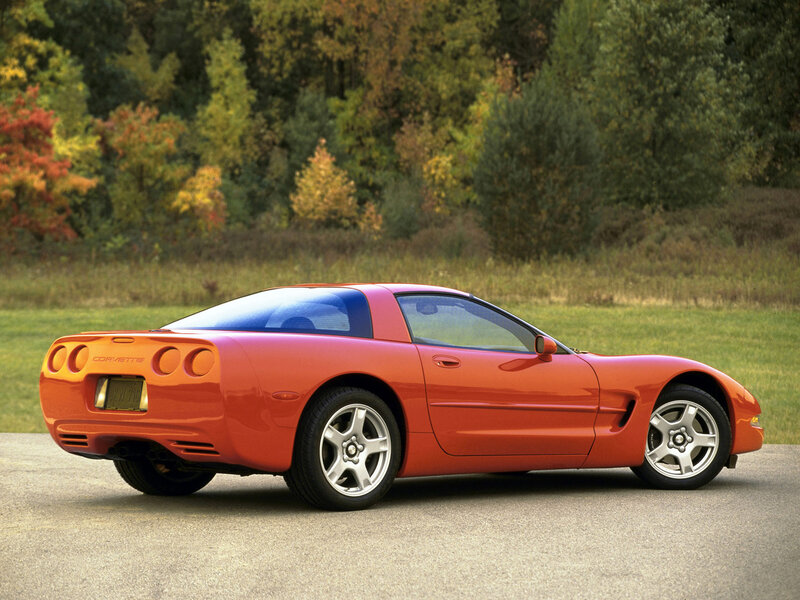 Orange Corvette Sports Car — Serene