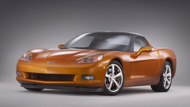 Orange Corvette Sports Car — Wheels