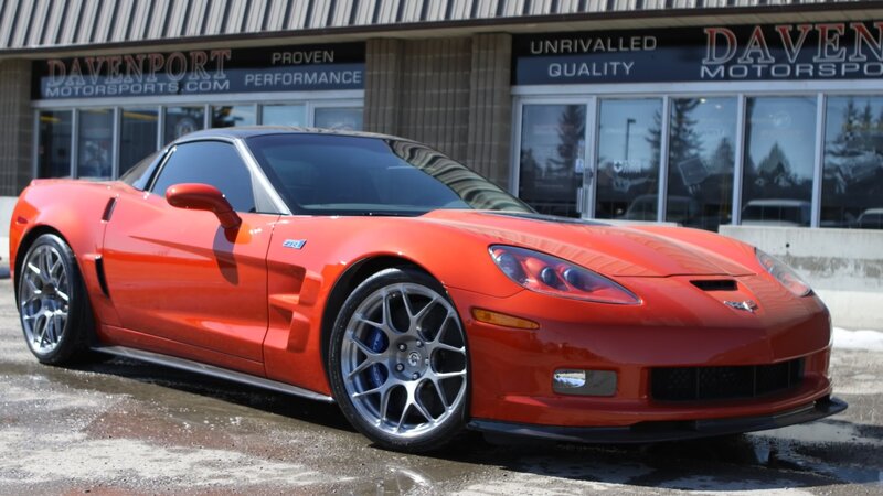 Orange Corvette Zr1