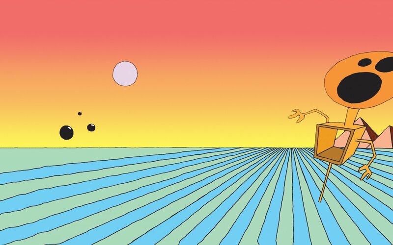 Orange Creature Running