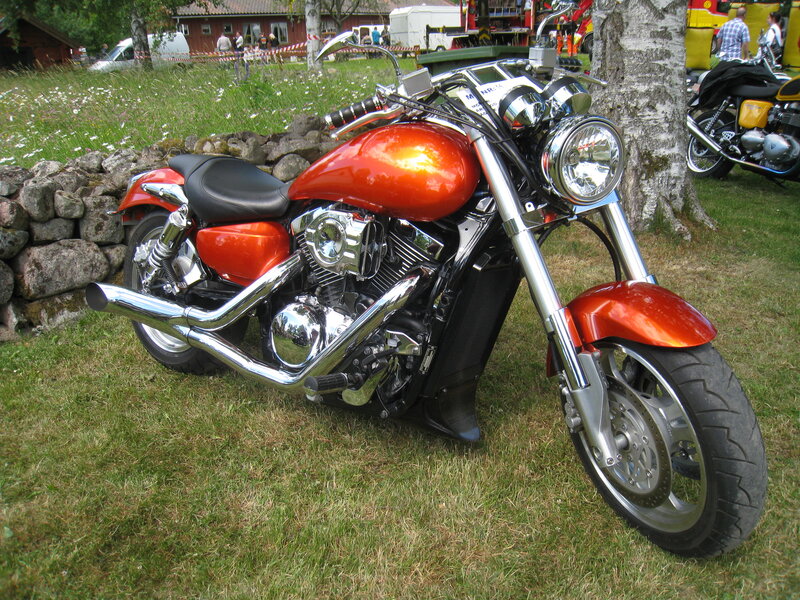Orange Cruiser Motorcycle — Calm