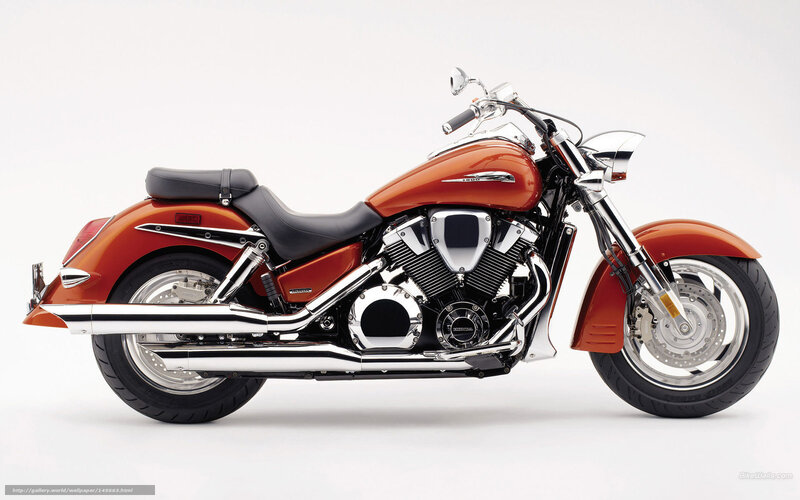 Orange Cruiser Motorcycle — Neutral
