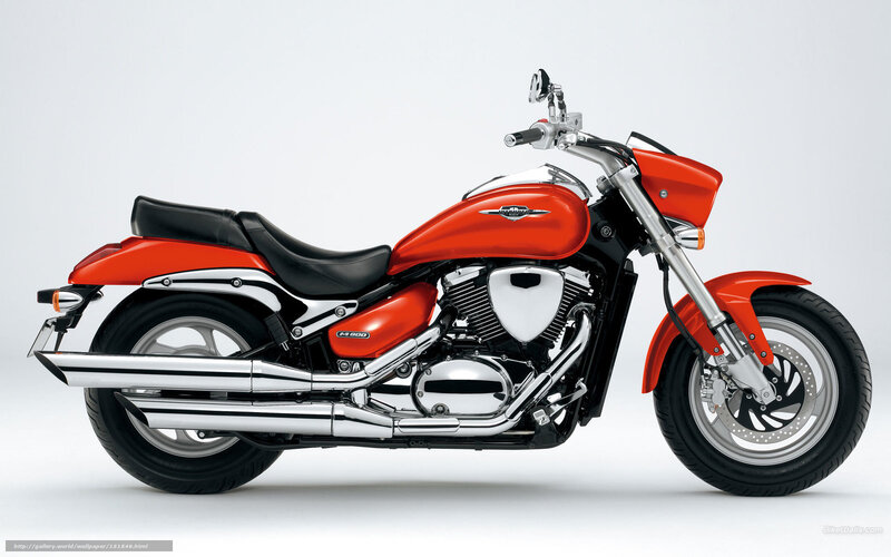 Orange Cruiser Motorcycle — Red