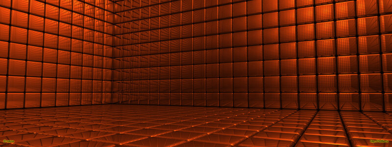 orange cube room interior
