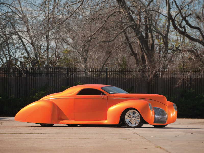 Orange Custom Car — Calm, Afternoon, Photograph