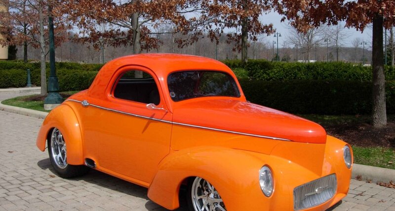 Orange Custom Car — Calm, Autumn