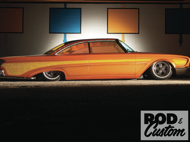 Orange Custom Car — Dramatic