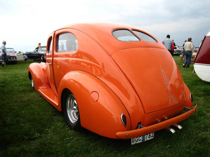 Orange Custom Car — Outdoor, Afternoon, Photograph