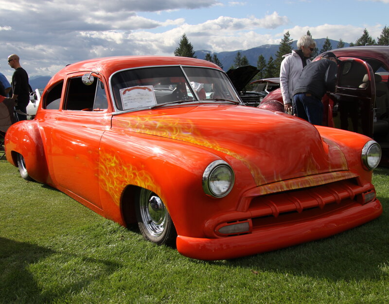 Orange Custom Car — Red