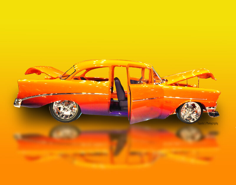 Orange Custom Car — Yellow