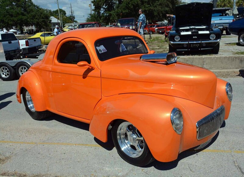 Orange Custom Coupe — Outdoor