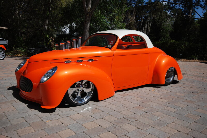 Orange Custom Hot Rod — Bright