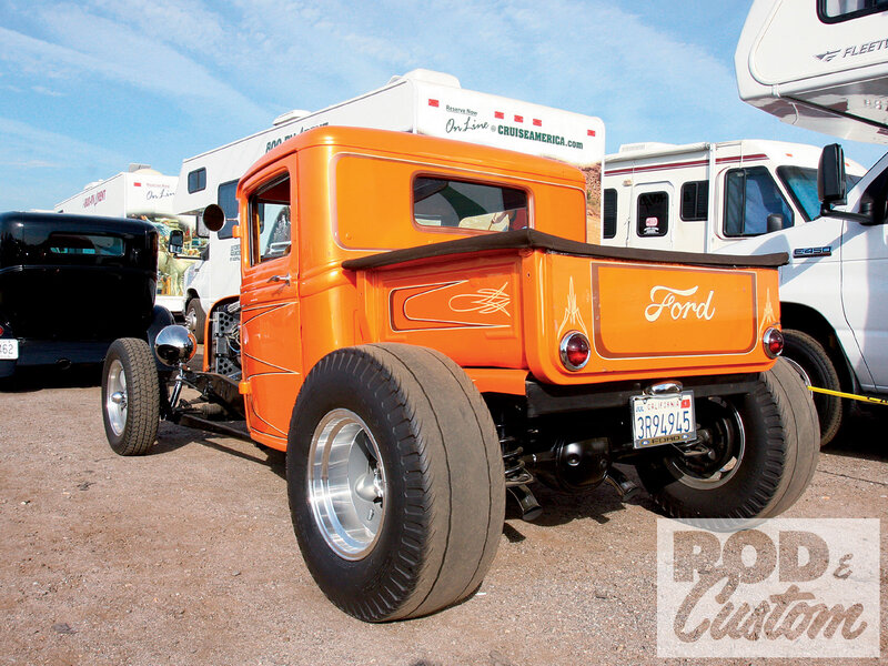 Orange Custom Hot Rod — Outdoor, Afternoon
